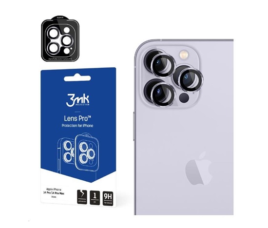 3mk Lens Protection Pro pro Apple iPhone 14 Pro / iPhone 14 Pro Max, fialová