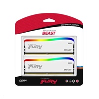 KINGSTON DIMM DDR4 32GB (Kit of 2) 3200MT/s CL16 FURY Beast Bílá RGB SE