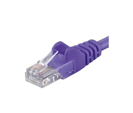 PremiumCord Patch kabel UTP RJ45-RJ45 CAT6 0.5m fialová