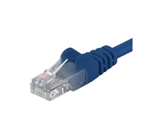 PremiumCord Patch kabel UTP RJ45-RJ45 CAT6 10m modrá