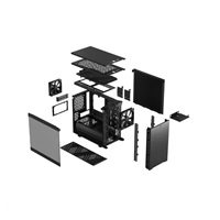 FRACTAL DESIGN skříň Define 7 Nano Black TG Light Tint, USB 3.1 Type-C, 2x USB 3.0, bez zdroje, mATX