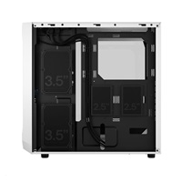 FRACTAL DESIGN skříň Focus 2 RGB White TG Clear Tint, 2x USB 3.0, bez zdroje, mATX