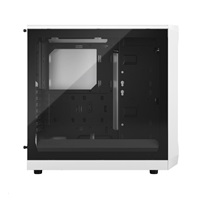 FRACTAL DESIGN skříň Focus 2 White TG Clear Tint, 2x USB 3.0, bez zdroje, mATX