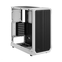 FRACTAL DESIGN skříň Focus 2 White TG Clear Tint, 2x USB 3.0, bez zdroje, mATX