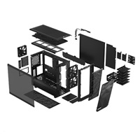 FRACTAL DESIGN skříň Meshify 2 Black TG Light Tint, USB 3.1 Type-C, 2x USB 3.0, bez zdroje, E-ATX