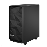 FRACTAL DESIGN skříň Meshify 2 Compact Black Solid, USB 3.1 Type-C, 2x USB 3.0, bez zdroje, mATX