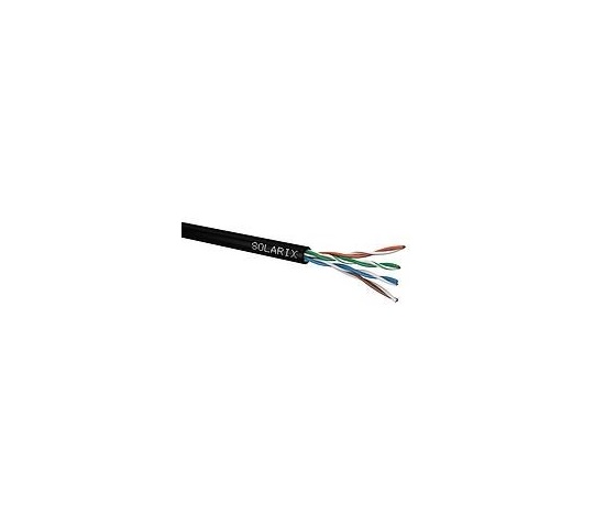 Instalační kabel Solarix venkovní UTP, Cat5E, drát, PE, box 100m