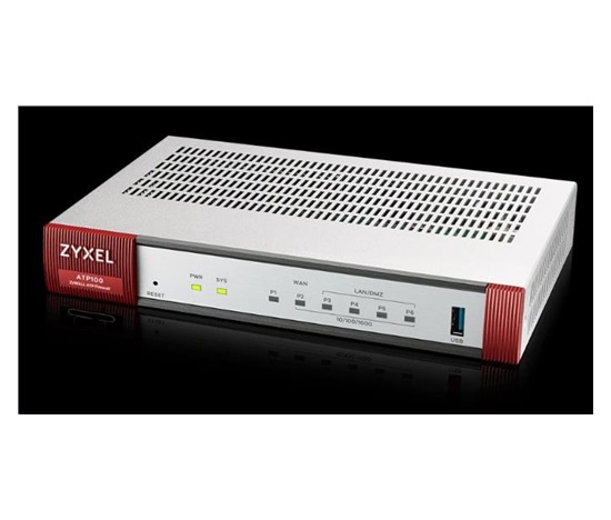 Zyxel ATP100 firewall, 1*WAN, 4*LAN/DMZ ports, 1*SFP, 1*USB with 1 Yr Bundle