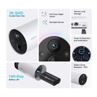 TP-Link Tapo C420S2 - 2x Tapo C420, 1x Tapo H200