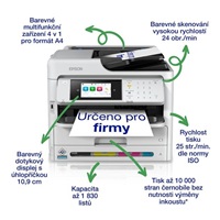 EPSON tiskárna ink WorkForce WF-C5890DWF, 4v1, A4, 25ppm, USB, LAN, Wi-Fi (Direct)