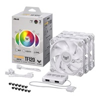 ASUS ventilátor TUF GAMING TF120 ARGB 3IN1 WHITE, 3x120mm PC case fan