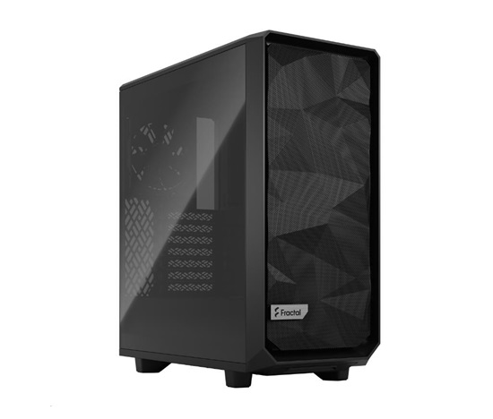 FRACTAL DESIGN skříň Meshify 2 Compact Black TG Light Tint, USB 3.1 Type-C, 2x USB 3.0, bez zdroje, mATX