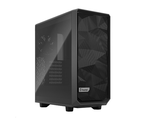 FRACTAL DESIGN skříň Meshify 2 Compact Gray TG Light Tint, USB 3.1 Type-C, 2x USB 3.0, bez zdroje, mATX