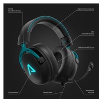 LAMAX Heroes Defender1 - náhlavní sluchátka - černá