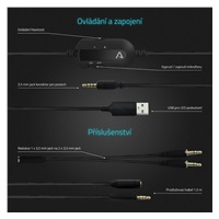 LAMAX Heroes General1 - náhlavní sluchátka - černá