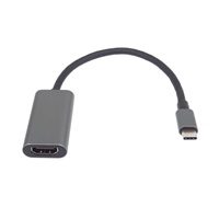PremiumCord Převodník USB-C na HDMI, rozlišení 4K a FULL HD 1080p, kovové pouzdro