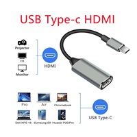 PremiumCord Převodník USB-C na HDMI, rozlišení 4K a FULL HD 1080p, kovové pouzdro
