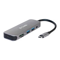 D-Link DUB-2325 USB-C Hub with SD/microSD Card Reader, 2x USB3.0