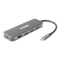 D-Link DUB-2333 USB-C Hub with HDMI and 3x USB3.0, mini docking station