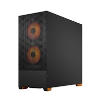 FRACTAL DESIGN skříň Pop Air RGB Orange Core TG Clear Tint, 2x USB 3.0, bez zdroje, ATX