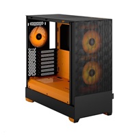 FRACTAL DESIGN skříň Pop Air RGB Orange Core TG Clear Tint, 2x USB 3.0, bez zdroje, ATX