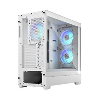 FRACTAL DESIGN skříň Pop Air RGB White TG Clear Tint, 2x USB 3.0, bez zdroje, ATX