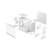 FRACTAL DESIGN skříň Pop Air White TG Clear Tint, 2x USB 3.0, bez zdroje, ATX
