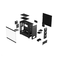 FRACTAL DESIGN skříň Pop XL Silent Black TG Clear Tint, 2x USB 3.0, bez zdroje, E-ATX
