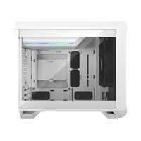 FRACTAL DESIGN skříň Torrent Nano White TG Clear Tint, USB 3.1 Type-C, 2x USB 3.0, bez zdroje, mITX