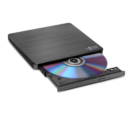 BAZAR HITACHI LG - externí mechanika DVD-W/CD-RW/DVD±R/±RW/RAM GP60NB60, Slim, Black, box+SW - POŠKOZENÝ OBAL