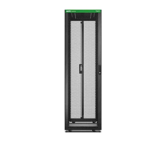 APC Easy Rack 600mm/42U/1200mm, with Roof, castors, feet and 4 Brackets, No Side panels, Bottom, black