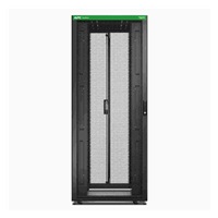 APC Easy Rack 800mm/42U/1200mm, with Roof, castors, feet and 4 Brackets, No Side panels, Bottom, black