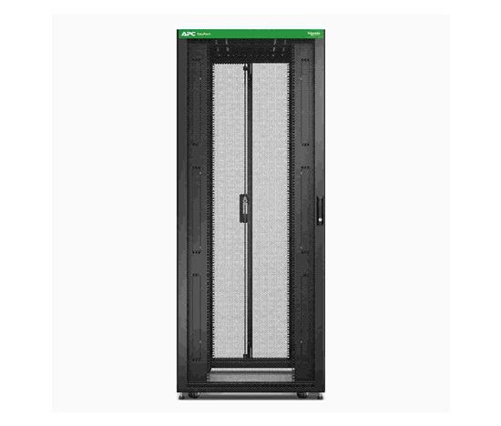 APC Easy Rack 800mm/42U/1200mm, with Roof, castors, feet and 4 Brackets, No Side panels, Bottom, black