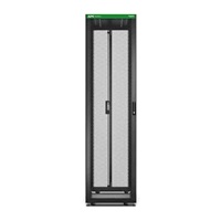 APC Easy Rack 600mm/48U/1000mm, with Roof, castors, feet and 4 Brackets, No Side panels, Bottom, black