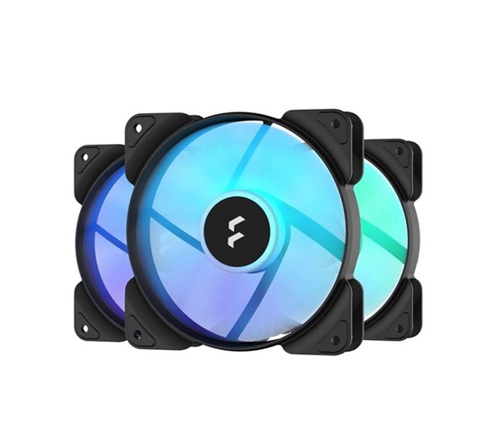 FRACTAL DESIGN ventilátor Aspect 12 RGB PWM Black Frame 3-pack, 120mm