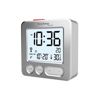 TechnoLine WT 265 digitální budík s teploměrem, stříbrný