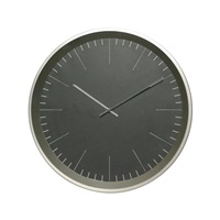 TechnoLine WT 7245 nástěnné hodiny, analogové, řízené krystalem, kovový rámeček, černý ciferník