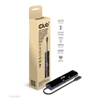 Club3D hub USB-C Gen3x2 (USB4), 6-in-1 Hub s HDMI 8K60Hz/4K120Hz, 2xUSB-A, RJ45 a 2xUSB-C, 1xData, 1xPD - nabíjení 100W