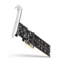 AXAGON PCES-SA4M2, PCIe řadič - 2x interní SATA 6G port + 2x SATA M.2 slot, ASM1164, SP & LP