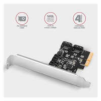 AXAGON PCES-SA4X4, PCIe řadič - 4x interní SATA 6G port, ASM1164, SP & LP