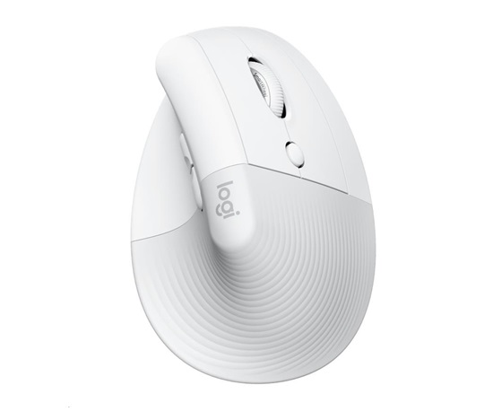 Logitech Lift Vertical Ergonomic Mouse for Business, Mac, off-white/pale grey