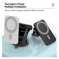 1stCOOL bezdrátová QI nabíječka 15W, magnetická, do auta, MagSafe kompatibilní, černá