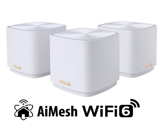 ASUS ZenWiFi XD5 3-pack Wireless AX3000 Dual-band Mesh WiFi 6 System, white