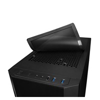 CHIEFTEC skříň AS-01B-OP, mini-ITX, Black, bez zdroje