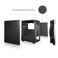 CHIEFTEC skříň AS-01B-OP, mini-ITX, Black, bez zdroje