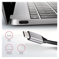 AXAGON HMC-HCR3A, USB 3.2 Gen 1 hub, porty 3x USB-A, HDMI 4k/30Hz, SD/microSD, kabel USB-C 20cm