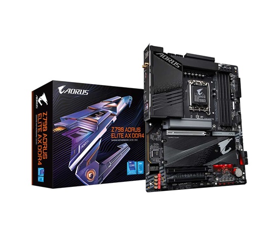 GIGABYTE MB Sc LGA1700 Z790 AORUS ELITE AX DDR4, Intel Z790, 4xDDR4, 1xHDMI, WI-FI