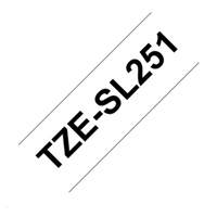 BROTHER TZESL251 - kazeta TZ šířky 24mm, lamino TZE-SL251, bílá/černé písmo