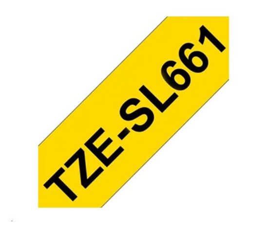 BROTHER TZESL661 - kazeta TZ šířky 36mm, lamino TZE-SL661, žlutá/černé písmo
