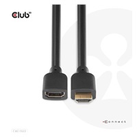 Club3D prodlužovací Ultra rychlý HDMI kabel, 4K120Hz, 8K60Hz, 48Gbps, M/F, 1m, 30 AWG
